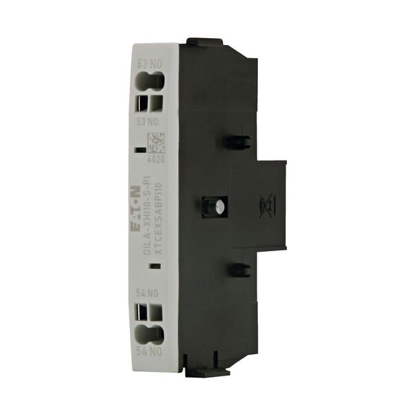 Auxiliary contact module, 1 pole, Ith= 16 A, 1 N/O, Side mounted, Push in terminals, DILA, DILM7 - DILM15 image 6