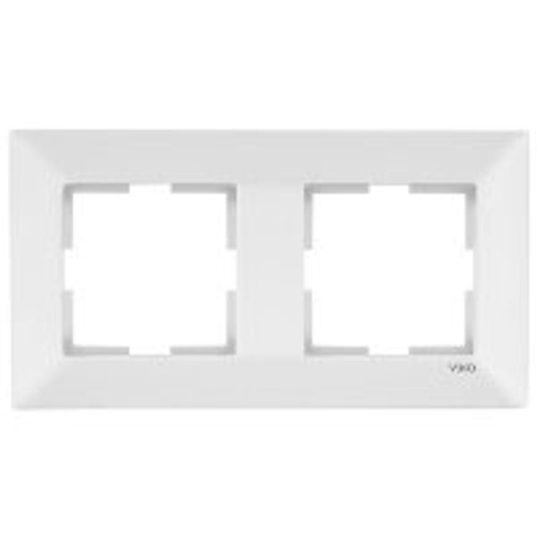 Meridian Accessory White Two Gang Frame image 1