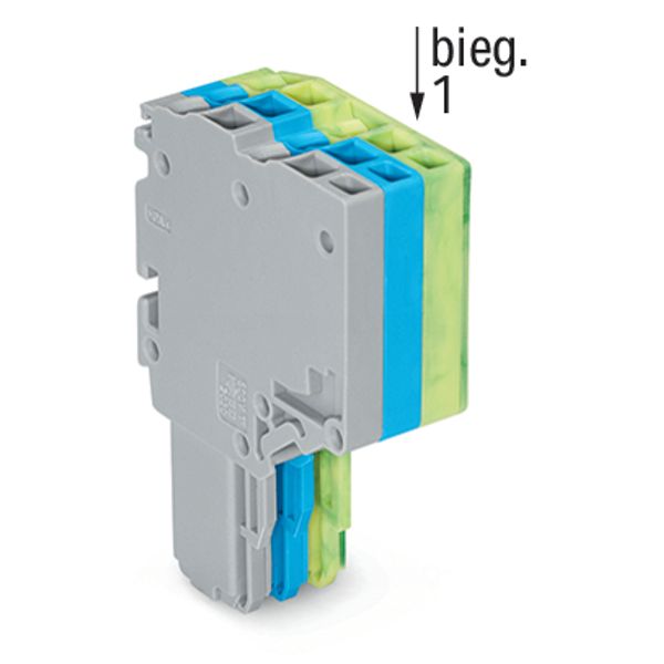 2-conductor female connector Push-in CAGE CLAMP® 1.5 mm² gray/blue/gre image 4