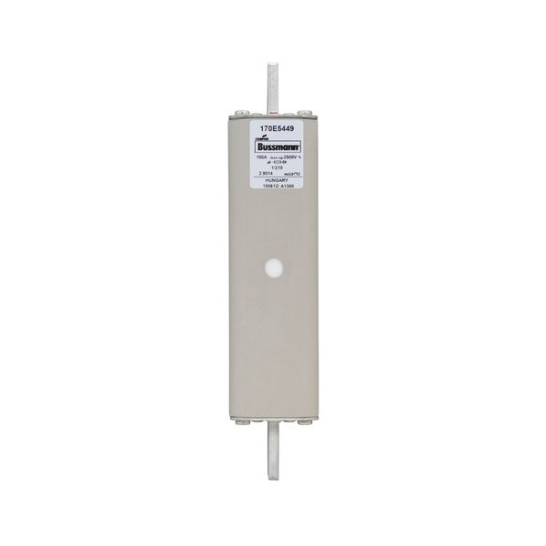 Fuse-link, high speed, 100 A, AC 2500 V, special DIN 1, aR, IEC, visual indicator image 9