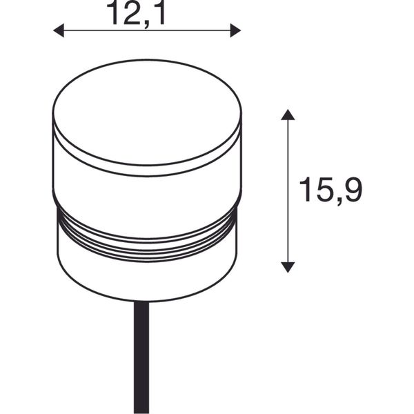 M-POL M Polehead, Lamp head, anthracite, 11W, 470/510lm, 2700/3000K, CRI90 image 1