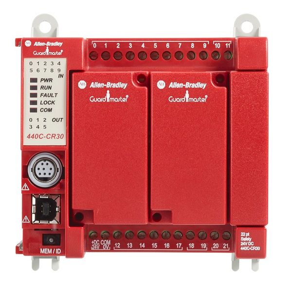 Safety Relay, Configurable, 20.4 -26.4VDC, 5.28W, 22 I/O image 1