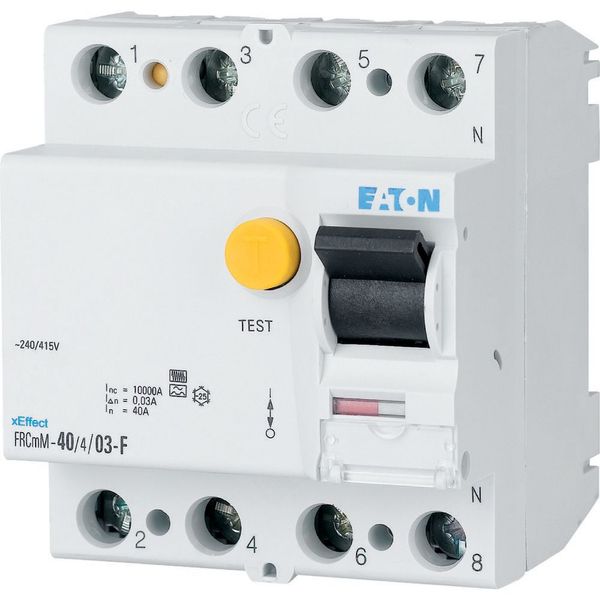 Residual current circuit breaker (RCCB), 25A, 4p, 30mA, type G/F image 6