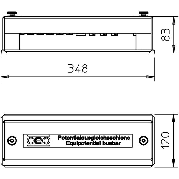 1810 Equipotential busbar  348mm image 2
