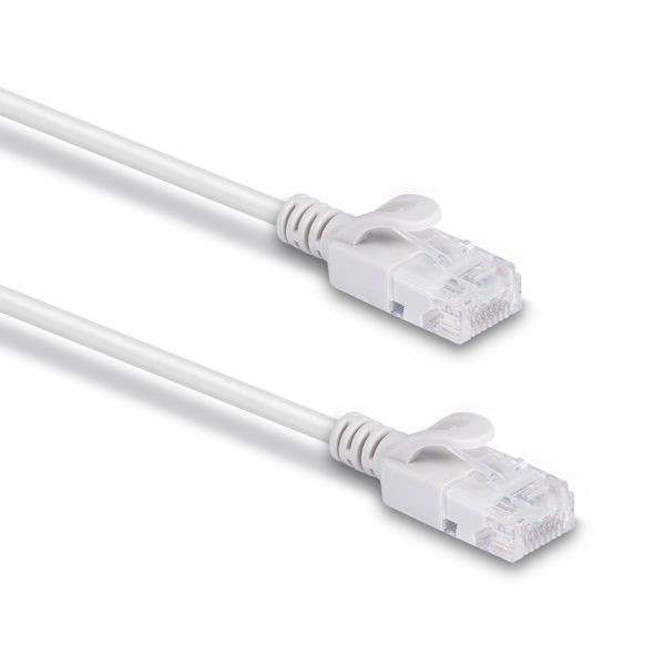 2m Cat.6A U/UTP LSZH Ultra Slim Network Cable, Grey RJ45, M/M, 500MHz, Copper, 28AWG image 2