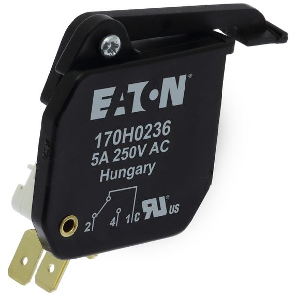 Microswitch, high speed, 5 A, AC 250 V, type T indicator, 6.3 x 0.8 lug dimensions, 000 to 3 with straight tags, 30mA-5A, 10V-250V image 6
