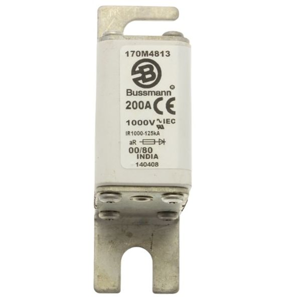 Fuse-link, high speed, 315 A, AC 900 V, size 00, 30 x 47 x 98 mm, aR, DIN, IEC, single indicator image 2