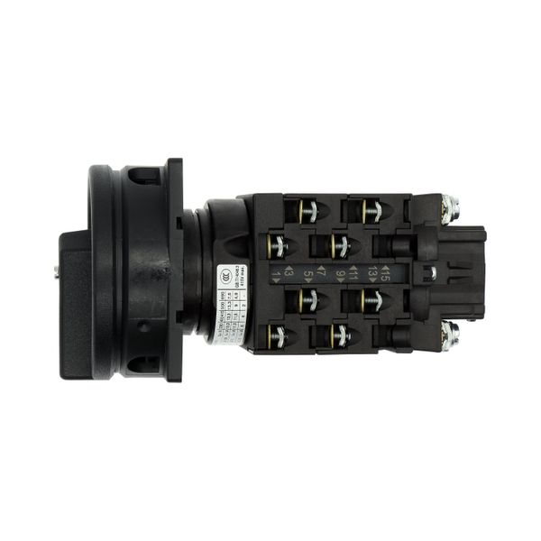 Main switch, T0, 20 A, flush mounting, 4 contact unit(s), 8-pole, STOP function, With black rotary handle and locking ring, Lockable in the 0 (Off) po image 13