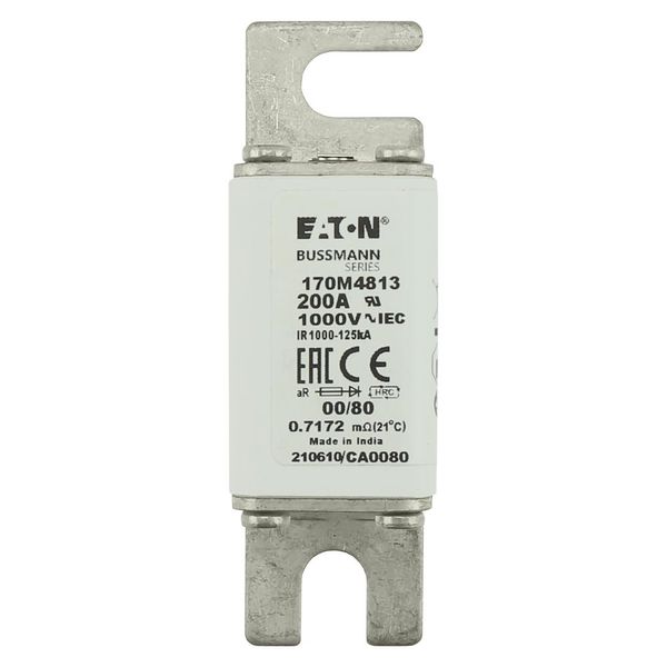 Fuse-link, high speed, 63 A, AC 1000 V, size 00, 30 x 47 x 98 mm, aR, DIN, IEC, single indicator image 6