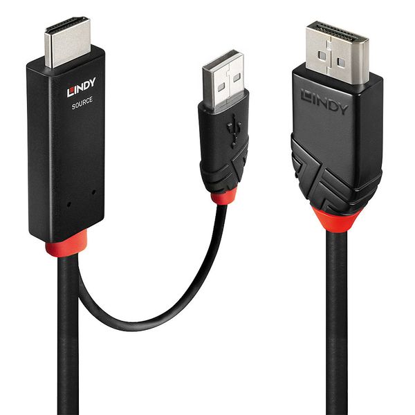 3m HDMI to Display Port 4K60Hz Adapter Cable Connects a single HDMI® Device to a DisplayPort display with a maximum resolution of 4096x2160@60Hz image 1