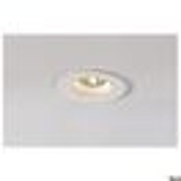 PLASTRA downlight, GU10, round, white plaster image 4