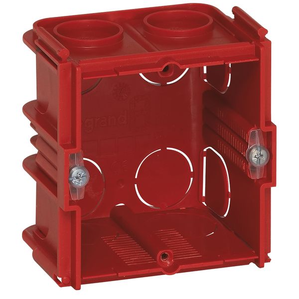 Flush mounting box Batibox - square 1 gang depth 50 mm - masonry image 1