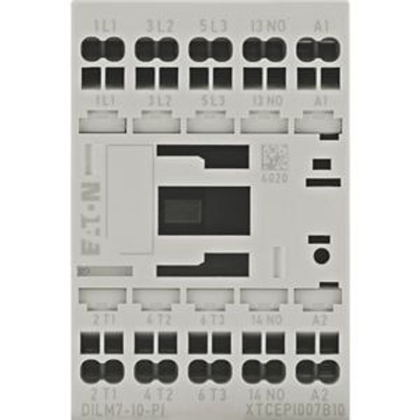 Contactor, 3 pole, 380 V 400 V 3 kW, 1 N/O, 230 V 50 Hz, 240 V 60 Hz, AC operation, Push in terminals image 10