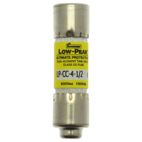 Fuse-link, LV, 4.5 A, AC 600 V, 10 x 38 mm, CC, UL, time-delay, rejection-type image 1