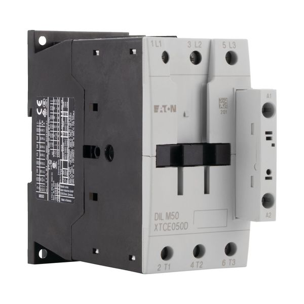 Contactor, 3 pole, 380 V 400 V 22 kW, RDC 24: 24 - 27 V DC, DC operation, Screw terminals image 9