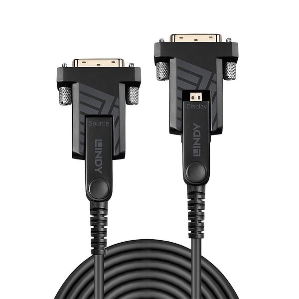 10m Fibre Optic Hybrid Micro-HDMI 4K60 Cable with Detachable HDMI & DVI Connectors Creates a customisable, reliable Micro-HDMI, HDMI or DVI connection over long distances image 2