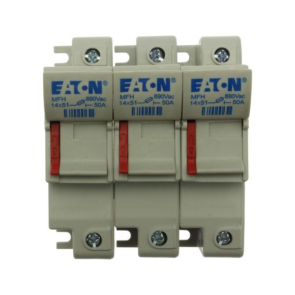 Fuse-holder, low voltage, 50 A, AC 690 V, 14 x 51 mm, 3P, IEC, With indicator image 13