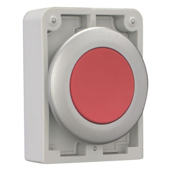 Pushbutton, RMQ-Titan, Flat, maintained, red, Blank, Metal bezel image 13