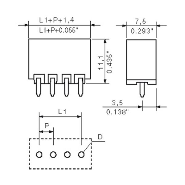 PCB plug-in connector (board connection), 3.50 mm, Number of poles: 12 image 2