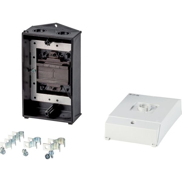 Insulated enclosure CI-K2H, H x W x D = 181 x 100 x 80 mm, for T0-1, hard knockout version, with mounting plate screen image 3