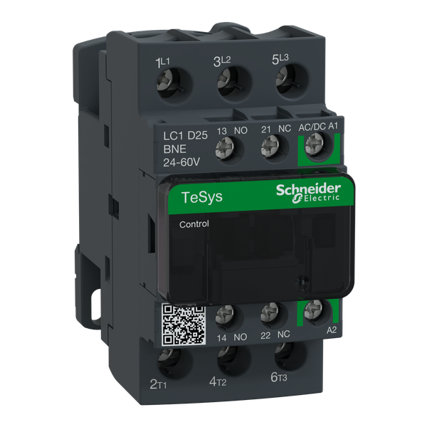 TeSys Deca contactor 3P 25A AC-3/AC-3e up to 440V coil 24-60V AC/DC image 5