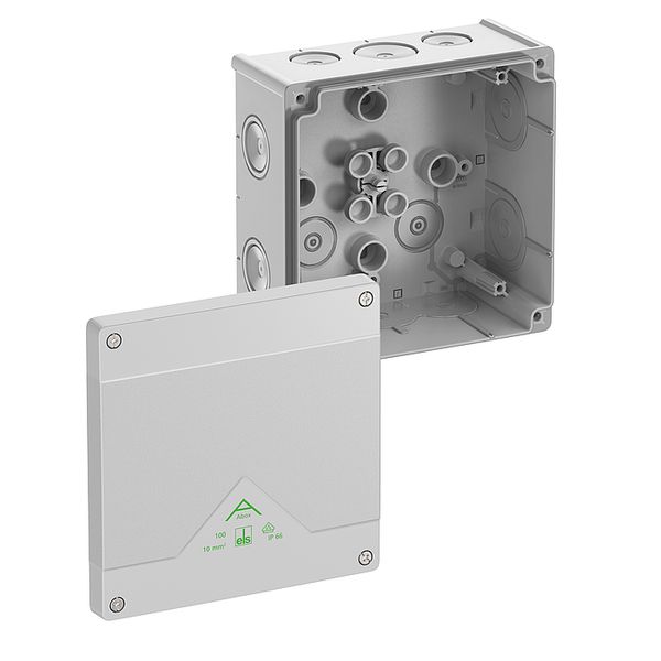 Junction box, Type of protection IP66, max. 10², Impact strength IK07, Protection class II, Ui 1000V AC, Ui 1000V DC, DLG, VDE, Halogen free image 1