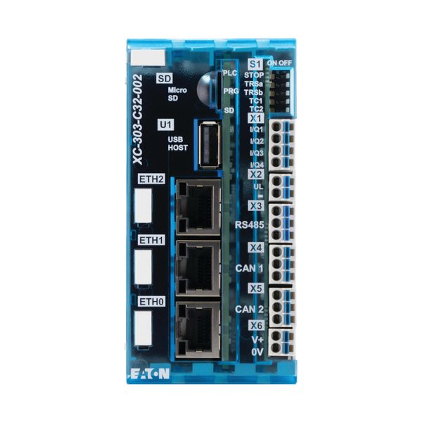 XC303 modular PLC, small PLC, programmable CODESYS 3, SD Slot, USB, 3x Ethernet, 2x CAN, RS485, four digital inputs/outputs image 11