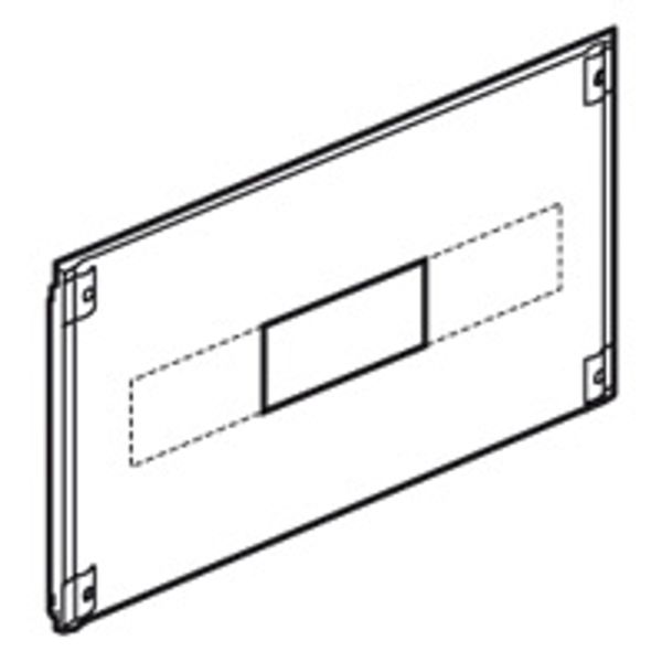 Metal faceplate XL³ 800/4000 - for 2 DPX-IS 250 - 1/4 turn - 24 mod image 1