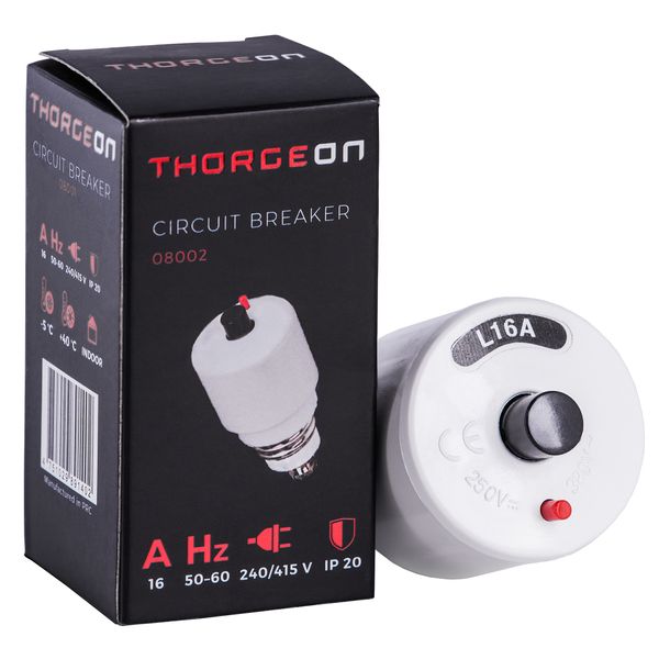 Circuit Breaker 16A E27  1P IP20 THORGEON image 1