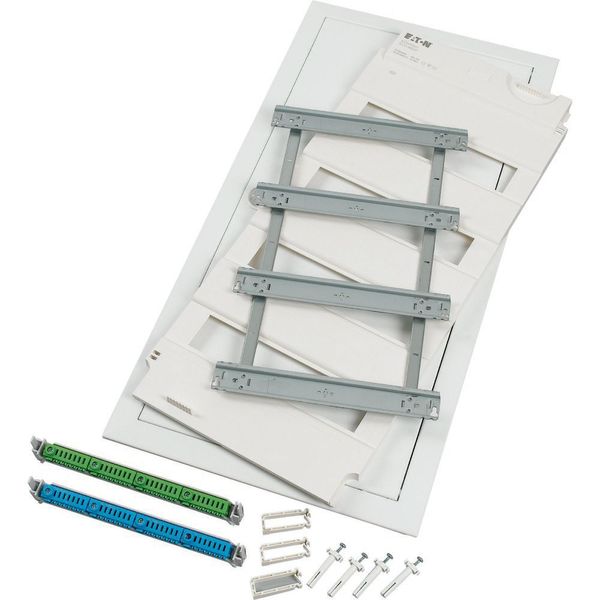Flush-mounting expansion kit with plug-in terminal 4 row, form of delivery for projects image 4