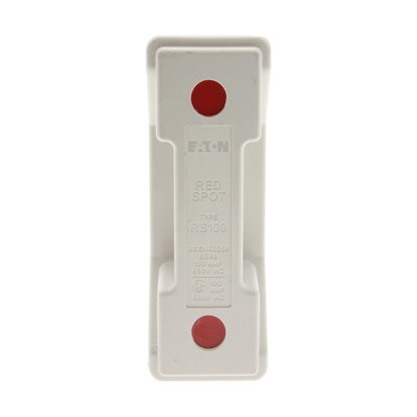 Fuse-holder, LV, 100 A, AC 690 V, BS88/A4, 1P, BS, back stud connected, white image 14
