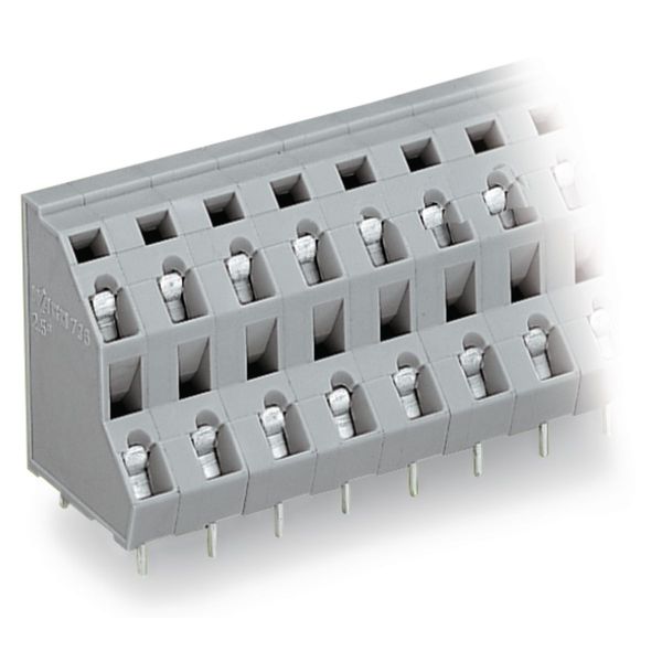 Double-deck PCB terminal block 2.5 mm² Pin spacing 7.5 mm gray image 4