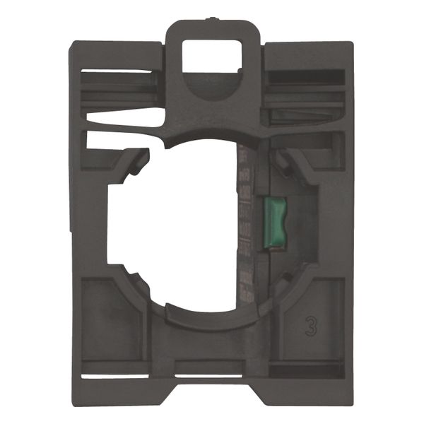 Assembly of contact element with screw terminals and fixing adapter, 1 N/O image 9