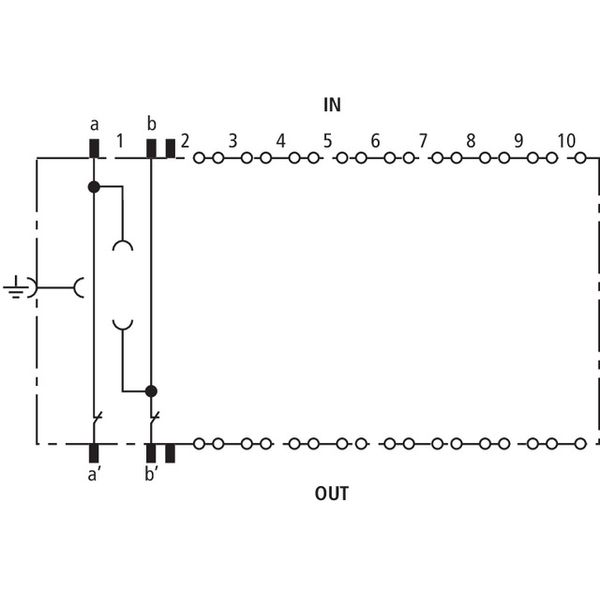 SPD block for gas discharge tube DEHNrapid LSA 10 pairs image 3