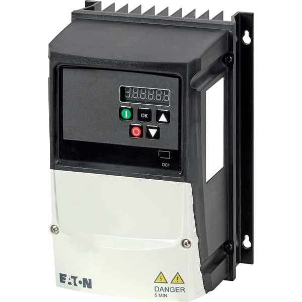 Variable frequency drive, 115 V AC, single-phase, 2.3 A, 0.37 kW, IP66/NEMA 4X, 7-digital display assembly, Additional PCB protection, UV resistant, F image 5