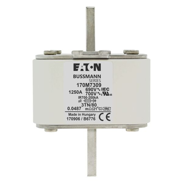 FUSE 1250A 690V 3TN/80 AR image 14