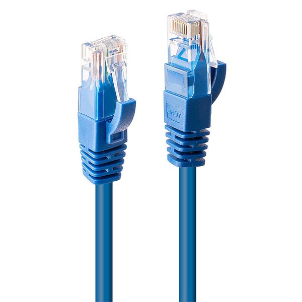 5m Cat.6 U/UTP Network Cable, Blue RJ45, M/M, 250MHz, Copper image 1