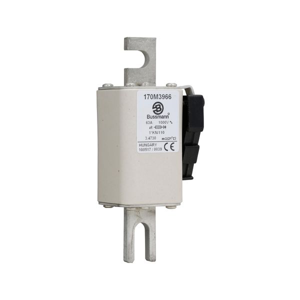 Fuse-link, high speed, 315 A, AC 1000 V, compact DIN 1, 43 x 61 x 138 mm, aR, DIN, IEC, type K indicator image 2