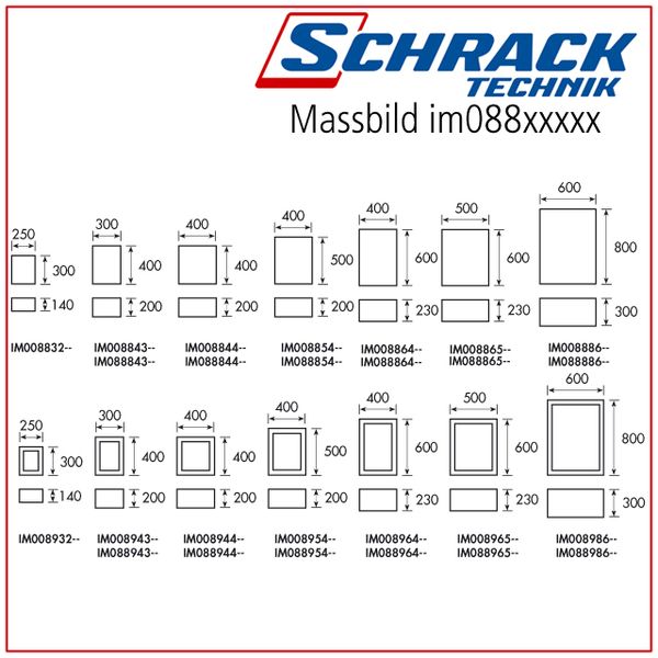 MINIPOL with glazed door + quarter turn lock, H300 W250 D140 image 2