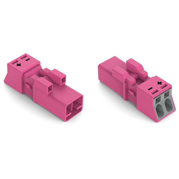 Plug 2-pole Cod. B pink image 3