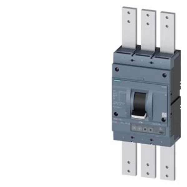 circuit breaker 3VA2 IEC Frame 1250 breaking capacity class C Icu=110 kA @ 415 V 3-pole line protection ETU330  LIG In=1250 A image 1