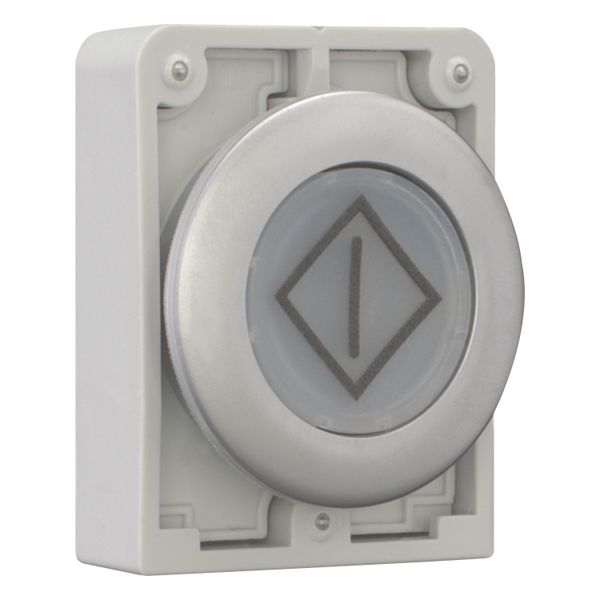 Illuminated pushbutton actuator, RMQ-Titan, Flat, momentary, White, inscribed, Metal bezel image 12