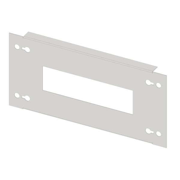 Slotted front plate 1G3 sheet steel, 13MW image 1