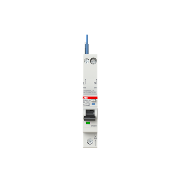 DSE201 M B40 AC10 - N Blue Residual Current Circuit Breaker with Overcurrent Protection image 3