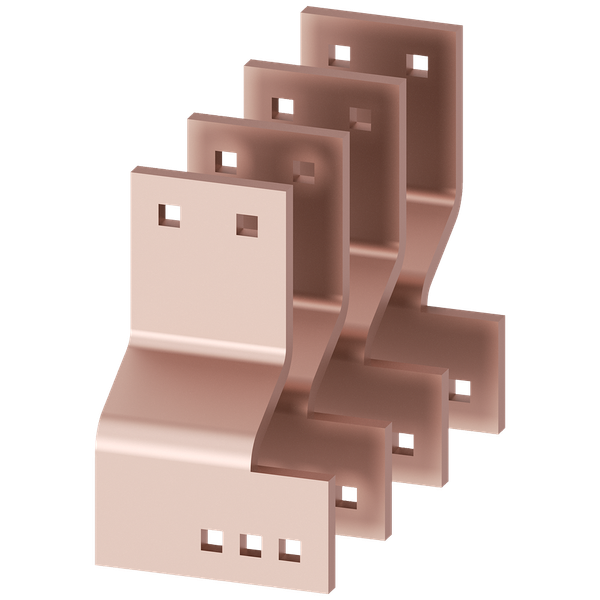 Connection lugs distribution busbar up to 4x30x10 mm system: non-cascaded, main busbar: front, position: left bottom, right top, D: 600, 800 mm W: image 1