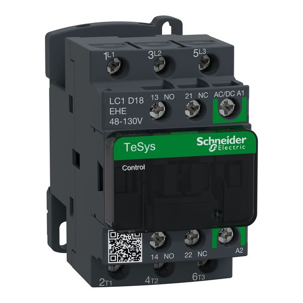 TeSys Deca contactor 3P 18A AC-3/AC-3e up to 440V coil 48-130V AC/DC image 5