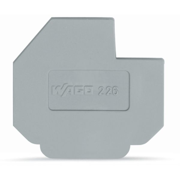 End plate for 630 V, cut-out dimensions L1 1.5 mm thick gray image 3