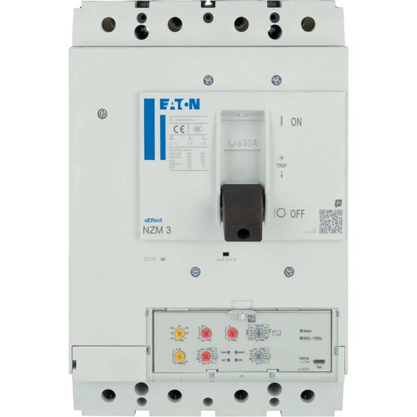 NZM3 PXR20 circuit breaker, 630A, 4p, screw terminal, earth-fault protection image 8