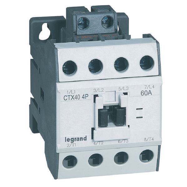 4-pole contactors CTX³ - without auxiliary contact - 60/40 A - 230 V~ image 1