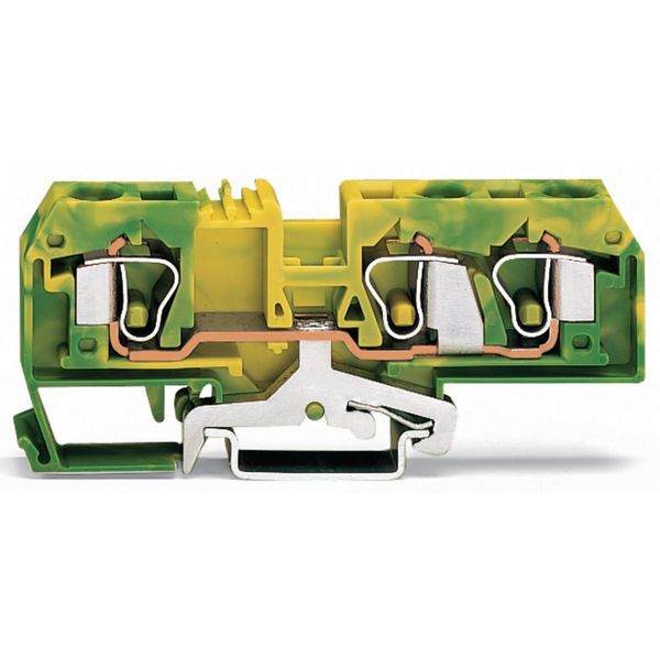 3-conductor ground terminal block 10 mm² center marking green-yellow image 2